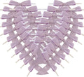 50pcs 2-1/2" Lavender Satin Ribbon Bows with Twist Ties Mini Ribbon Bows for Candy Partiy Decoration Gift Packing&Wrapping Accessoried(Lavender)