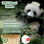 100 PCS 3FT Bamboo Plant Stakes 6.3mm Thick – 36-Inch Bamboo Sticks for Plants, Tomatoes, Beans, Climbing Plants – Smores Sticks & Marshmallow Sticks for Fire Pit and Campfire – VESYMAN