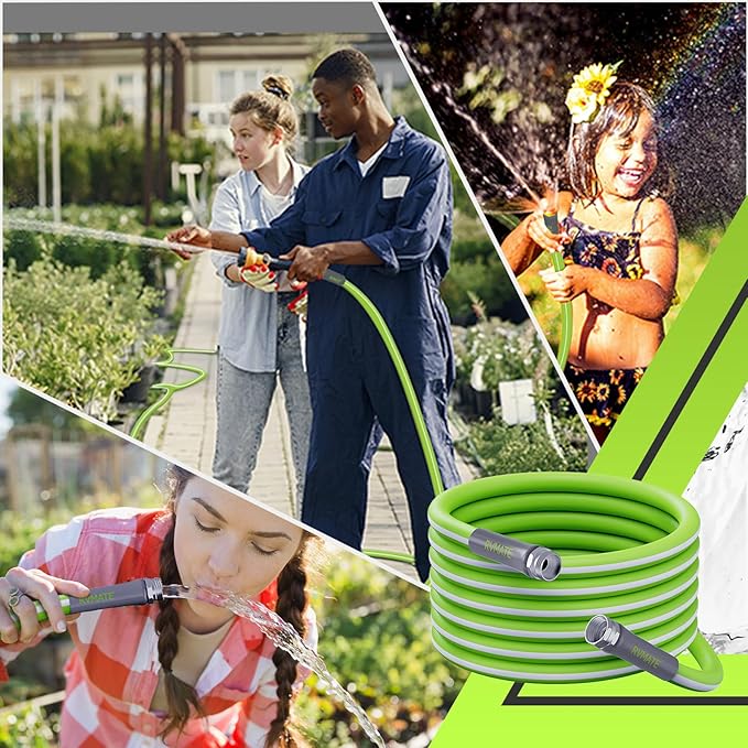 RVMATE RV Water Hose 15FT, 5/8” Inner Diameter Drinking Water Hose Lead-free, No Leaking Garden Hose For RV/Trailer/Camping, RV Accessories