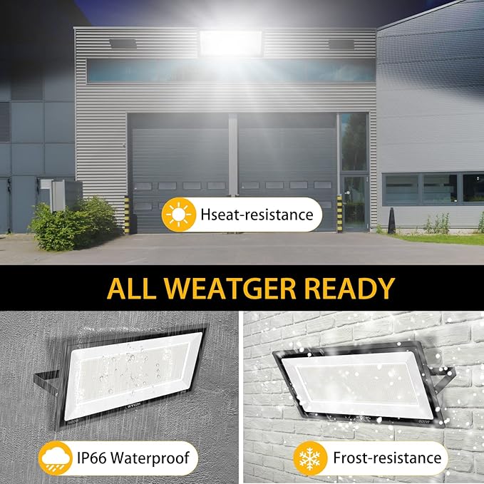 600W LED Stadium Flood Lights Outdoor(3050W Equivalent),67500LM Super Bright LED Arena Lights,100-277V IP66 Waterproof 5000K Daylight White Commercial Lighting for Sports Fields and Counts