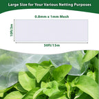 10 * 50FT Ultra Fine Garden Mesh Netting Pest Barrier, White Plant Covers for Outdoor Patio Greenhouse Crops Vegetables Fruit Flower Garden Protection, Row Covers Fabric Screen Insect Bug Bird Netting
