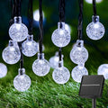 Brightown Solar String Lights Outdoor 60 Led 35.6 Feet 8 Lighting Modes Globe Waterproof Solar Powered Patio Lights for Garden Yard Porch Wedding Party Decor (Pure White)
