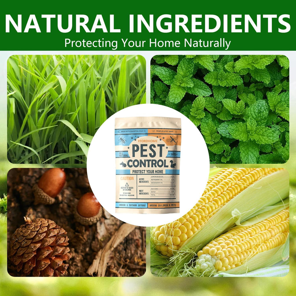 Pest Control Pouches Mosquito Repellent Mice, Rats, Ants, Cockroaches, Moths, and Other pests Peppermint Oil Mouse Repellentrat Repellent for House(8p)