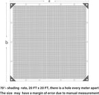 winemana 70% Black Shade Cloth, 20 x 20 FT Durable Mesh Tarp with Grommets, Resistant Garden Sun Shade Netting with Taped Edge for Plant Cover, Greenhouse, Patio, Tomatoes, Chicken Coop, Barn Kennel