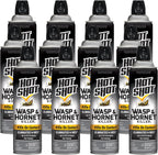 Hot Shot Wasp & Hornet Killer, Aerosol, 14-Ounce, 12-Pack Black