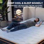 Full Mattress 12 Inch, Hybrid Mattress Full Size Bed in a Box, Memory Foam and Individual Pocket Springs, Edge Support, Motion Isolation & Pressure Relief, Medium Firm, 365-Night Trial
