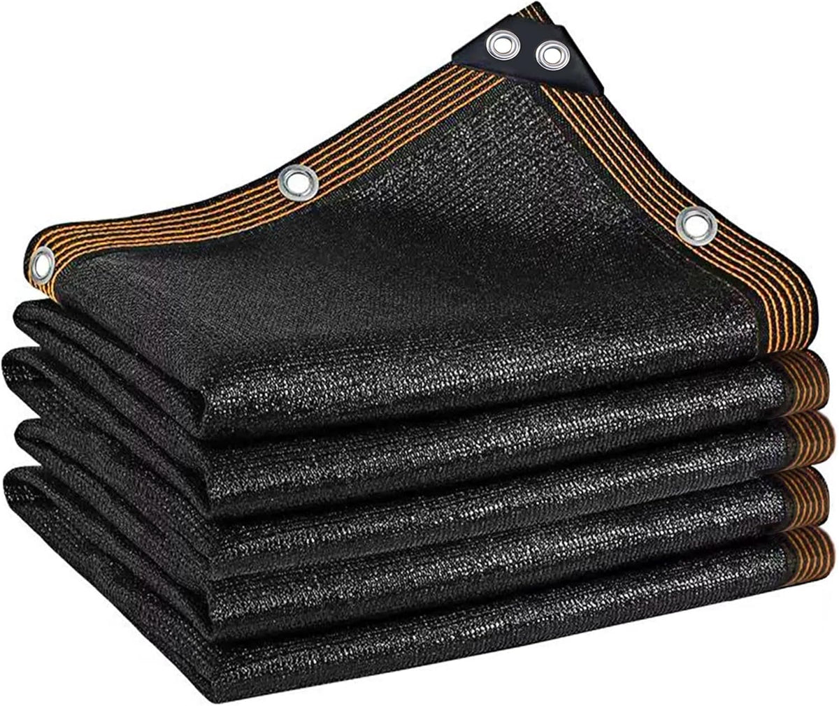 winemana Black Shade Cloth 70%, 6.6x20 FT Mesh Tarp - Garden Shade for Greenhouse, Patio, Vegetables, Plants Cover and Chicken Coops, Sun Shade Net for Outdoor Protection with Reinforced Grommets