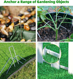 6 Inch 315 Pcs Hot-dip Galvanized U-Shaped Garden Stakes, Landscape Staples, Ground Stakes, for Decoration Weed Barrier Fabric, Irrigation Tubing, Holding Fence, Tarpaulin (300, 6 INCH)