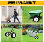 MZREXN 14.5" Wheelbarrow Tire Flat-Free 3.00/3.25/3.50/4.00-8" Solid Tire and Wheel with 3"-7" Centered Hub, 3/4" & 5/8" Bearings Replacement for Hand Truck/Dolly/Utility Cart/Garden Cart 2PCS White