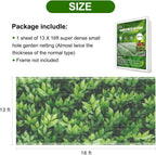 Garden Netting, Jevrench Durable Ultra Fine Garden Netting, Garden Plant Cover Row Cover Makes Plants, Vegetables, Fruits, and Flowers Grow Better (13ft x 16ft)
