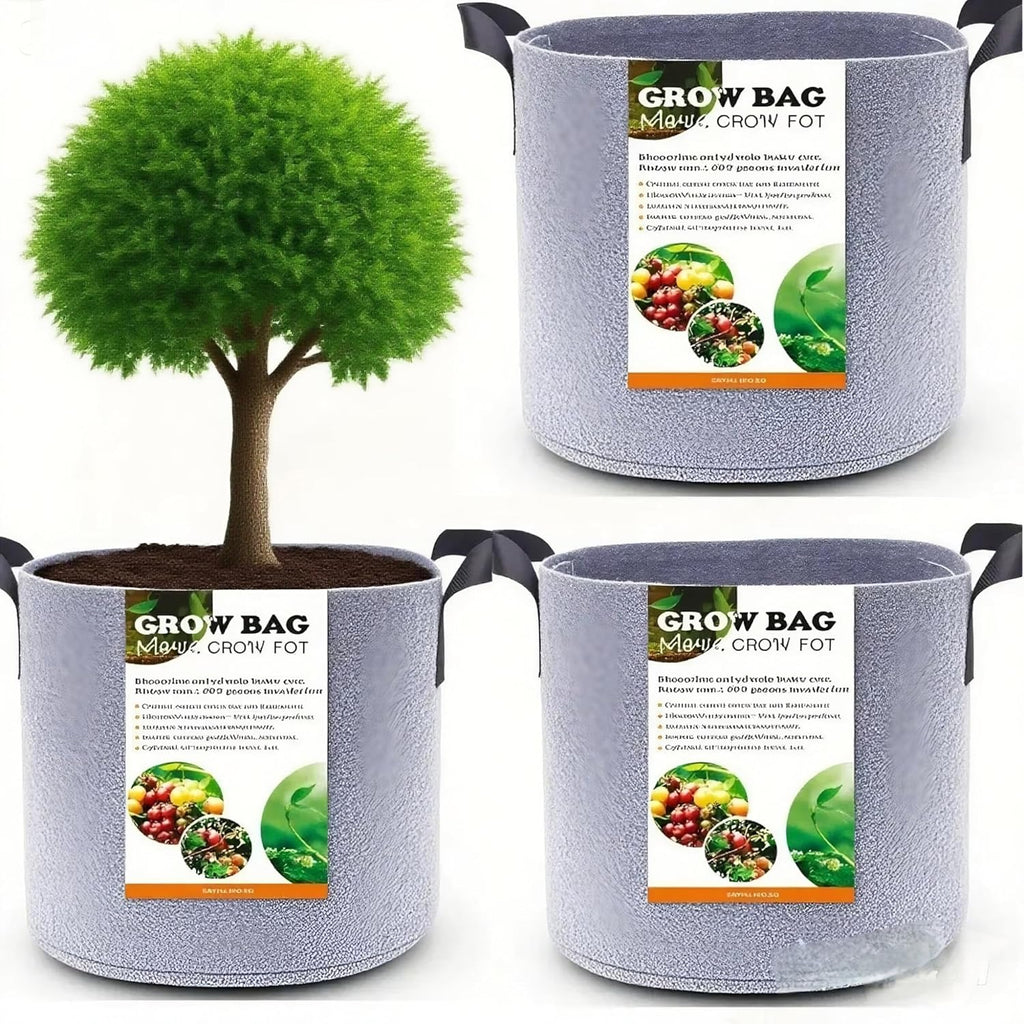 Grow Bags,Gallon Pot,Gallon Grow Bag,Fabric Plant Vegetable Pots,15-35 Gallon Nursery Pots,Deep Plant Pot, Gallon Grow Bags with Handles,3pcs (35 Gallon)