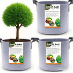 Grow Bags,Gallon Pot,Gallon Grow Bag,Fabric Plant Vegetable Pots,15-35 Gallon Nursery Pots,Deep Plant Pot, Gallon Grow Bags with Handles,3pcs (30 Gallon)