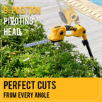 Volbriar 2-in-1 Cordless Pole Hedge Trimmer & Grass Shear, 14FT Reach