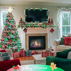 JMEXSUSS 400 LED Red White and Green Christmas Lights, 132ft Christmas Tree Lights with Remote, Outdoor Indoor String Light Plug in for Tree Patio House Yard Bush Decor