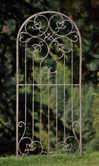 H Potter Garden Trellis for Climbing Plants Metal Wrought Iron Outdoor Wall Panel for Vines Flowers
