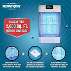 Flowtron Indoor Bug Zapper | Electric Fly & Insect Killer with 120W UV Light, Pheromone Lure Attractant, Shock Kill Grid & Reflector Panels | 2000 Sq Ft for Kitchen, Restaurant & Barn, UL Certified
