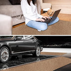 3' x 22' Runner Rugs with Rubber Backing, Indoor Outdoor Utility Carpet Runner Rugs, Sand, Can Be Used as Aisle for The RV and Boat, Laundry Room and Balcony