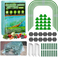 Garden Mesh Netting Kit, 10x30FT Green Ultra Fine Netting with 6 Sets Wide Garden Hoops & 18 Clips, Raised Garden Bed Netting with Frame, Row Cover, Plant Barrier for Vegetables Fruits