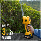 Volbriar 2-in-1 Cordless Pole Hedge Trimmer & Grass Shear, 14FT Reach