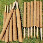 Pack of 6 Coco Coir Pole- Plants Monstera 24" Sized Poles for Climbing Plants, Plant Support Stakes for Indoor/Outdoor Potted Plants