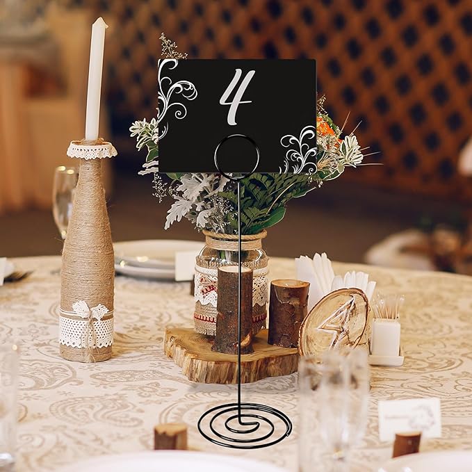 TecUnite 12 Pcs Mini Chalkboard Signs, 4"x3" Small Chalkboard Label with Metal Stand 2 Water Based Chalk for Food Buffet Tabletop Blackboard Sign for Party Bakery(Black,8.7 x 2.8 in)