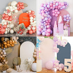 Wedding Arch Cover 7.2FT Arch Backdrop Cover Spandex Fitted Arch Cover for Round Top Chiara Backdrop Stand Covers for Wedding Birthday Party Baby Shower Banquet Ceremony Decoration