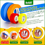 12 Pack Colored Masking Tape, 396 Ft x 0.6 inch Mini Colored Painters Tape for Arts & Crafts Labeling or Coding, Kids Art Supplies Color Tape Rolls, washi-scale Colorful Masking Tape, DIY Artist Tapes