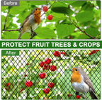 Bird Netting - 100’ x 100’ Poultry Netting with 1” Square Mesh for Chicken Coop, Bird Netting for Garden Protection, Heavy Duty Nylon Garden Mesh Netting for Fruit Tree Against Aviary, Deer, Squirrel