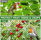 Heavy Duty Nylon Garden Mesh Netting - 25' x 25' Poultry Netting with 2.4' Square Mesh for Chicken Coop, Garden Protection, Fruit Tree Against Aviary, Deer, Squirrel