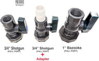 Rain Barrel Garden Spigot Kit - 3/4" Full Port PVC Ball Valve with Bulkhead Fitting Adapter
