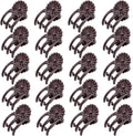 Plant Support Clips Reusable Garden Clips,100Pcs Medium Plant Clips,Tomato Support Clips,for Climbing Plants,Outdoor,Indoor Plants,Flowers,Stems,Vines Holding Clips (Brown)