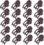 Plant Support Clips Reusable Garden Clips,100Pcs Medium Plant Clips,Tomato Support Clips,for Climbing Plants,Outdoor,Indoor Plants,Flowers,Stems,Vines Holding Clips (Brown)
