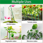 Extendable Plant Stakes, Length Scalable from 17.9IN to 42.3IN Plant Support Stake, Orchid Sticks with Clips for Indoor Outdoor,Garden Stakes for Plant,Tomato,Vegetables,Monstera,Vine - 3Pack