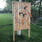 Throwing Axe, 18.9" Throwing Axes and Tomahawks with 1065 High Carbon Steel & Hickory Wooden Handle, Perfect for Axe Throwingg Game, Competition and Recreation, Gift for Men