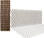 Expandable Willow Trellis for Climbing Plants Outdoors,Nature Garden Fence Lattice Panels for Outside Plant Support for Vine, Ivy, Rose, Cucumbers, Clematis 36x92 Inch(1PC)