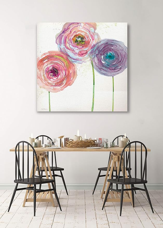 Wexford Home Summer Fields III Gallery Wrapped Canvas Wall Art, 32x32,
