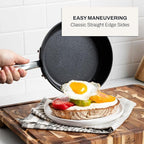 All-Clad E7859064 HA1 Hard Anodized Nonstick Fry Pan Cookware Set, 10 Inch and 12 Inch Fry Pan, 2 Piece, Black