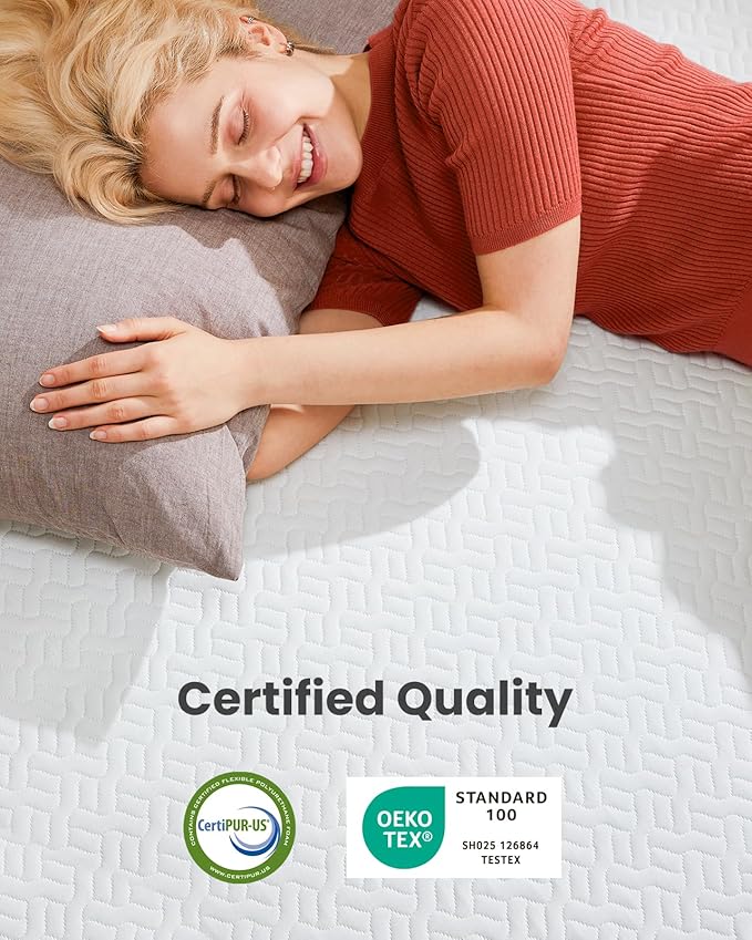 Dreamsmith Queen Size Mattress Topper - 2 Inch Cooling Gel Memory Foam Mattress Pad for Pressure Relief, Bed Topper with Removable Washable Soft Cover Non-Slip, CertiPUR-US & Oeko-Tex Certified