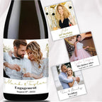 Personalized Wine Bottle Label Photo label Custom Sticker 50th Birthday 60/70th Birthday Wine Label with photo. Custom Champagne Label Graduation