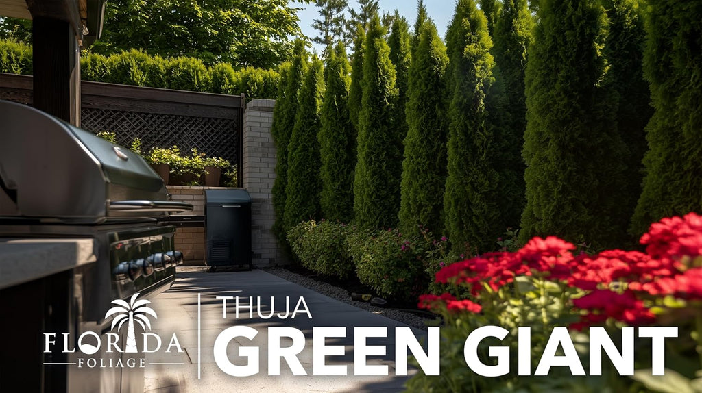 Thuja Green Giant | 3 Live Trees | Thuja standishii x plicata | Fast Growing Privacy Screen | Evergreen Landscape Plants for Borders