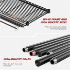 REIBII 72’’H Wire Shelving, 6 Tier Metal Shelving Units and Storage Shelves, Adjustable Garage Shelving for Storage Heavy Duty Shelving for Pantry Shelf Kitchen Garage, 24’’W X18’’D X72’’H