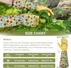 Long Gardening Gloves for Women Thorn Proof,Rose Pruning Cowhide Leather Garden Gloves for Cactus, Rose and Blackberry