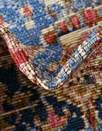 Unique Loom Outdoor Traditional Collection Area Rug - Limon (5' 3" x 8' Oval Multi/Red)