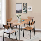 Hooseng Dining Room Table Set Dinner Table Set for 4 Breakfast Table Set for 4, Suitable Kitchen, Living Room, Breakfast, Small Spaces (1, Moon)