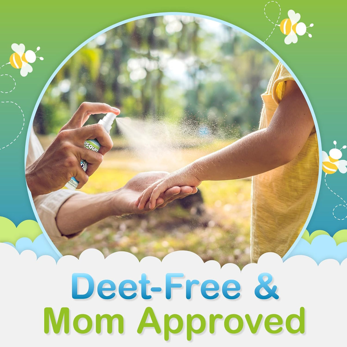 Ms. Pixie's Mosquito Repellent for Kids, DEET-Free Gentle Bug Spray for Children’s Skin & Outdoor Protection, 3 oz (90mL)