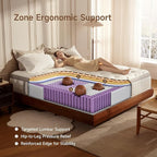 Queen Mattress, 12 inch Queen Size Cooling Gel Memory Foam Mattresses for Pressure Relief, Medium Firm Hybrid Mattress in a Box, CertiPUR-US Certified