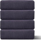 4 Piece Oversized Bath Towels Set 35x70 Inches, Purple Extra Large Soft Bath Sheet Chair Towels 600 GSM Highly Absorbent Quick Dry Towels Set for Bathroom Hotel Spa…