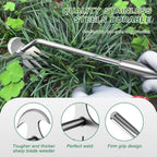 Weed Removal Tool, 2025 New Garden Weeding Tools Manganese Steel Hand Weeder Tool with Handle, 4 Teethes Dual Purpose Manual Weeders Tool Weed Pulling Tool for Garden19.6inch