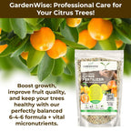 Professional Citrus Fertilizer + Vital Micronutrients; Perfect Balanced NPK for All Citrus; for Indoor and Outdoor Plants; Orange, Lime, Avocado and Lemon Tree Fertilizer (1/2 Quart)