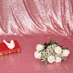 Eternal Beauty Fuchsia Pink Sequin Backdrop, 6x8 Ft Glitter Background Curtains for Shimmer Photography Party Wedding Birthday Back Drop Decor